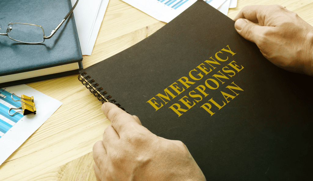 Emergency safety response plan book