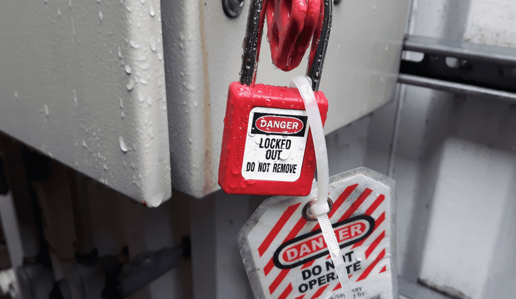 Lockout/ tagout for safety